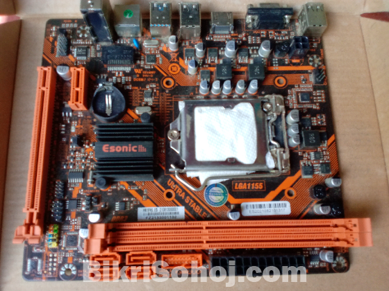 Motherboard, processor, SSD, power supply, cooling fan